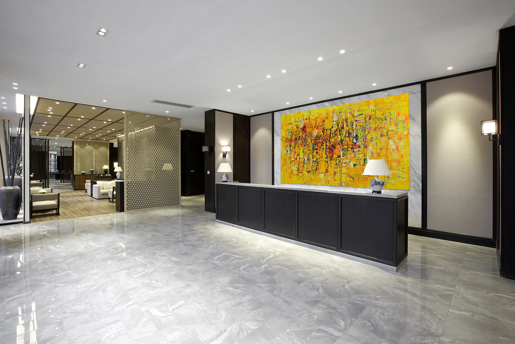 Hotel Foyer – Modern Abstract
